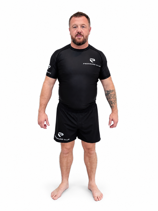 PRESSURE CLUB Rash Guard - Black / White