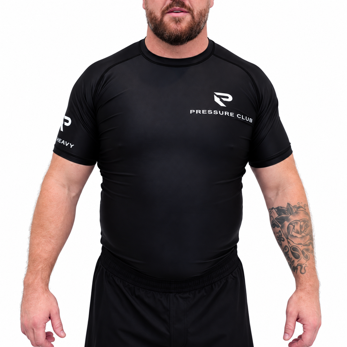 PRESSURE CLUB Rash Guard - Black / White