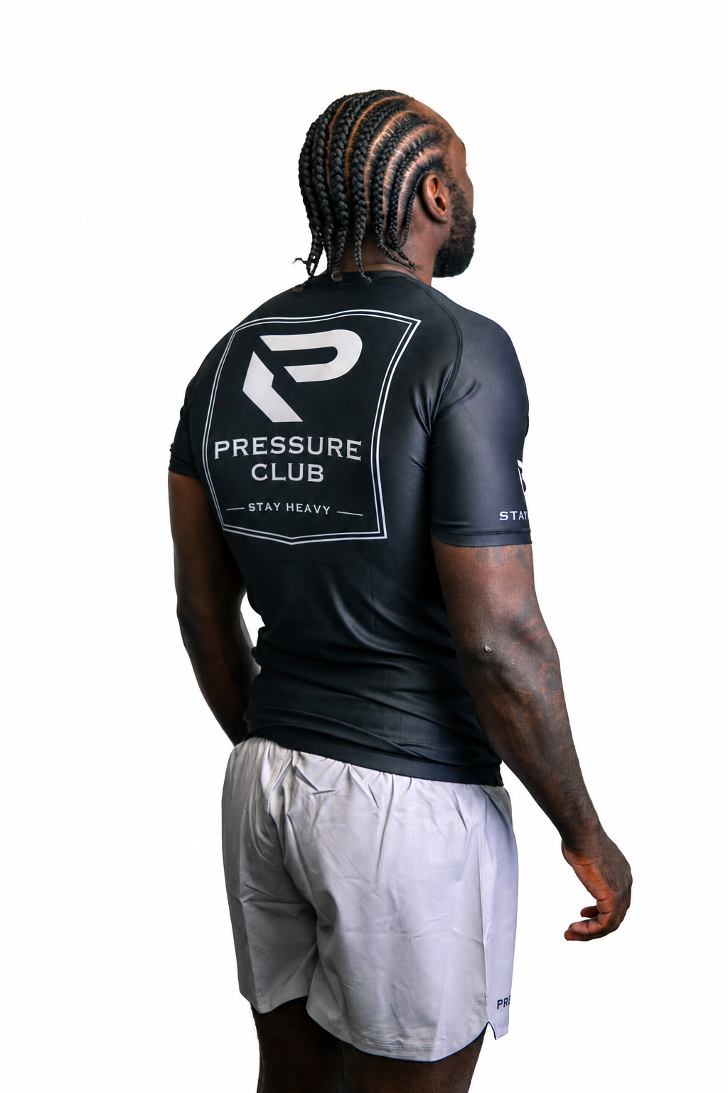 PRESSURE CLUB Rash Guard - Black / Silver