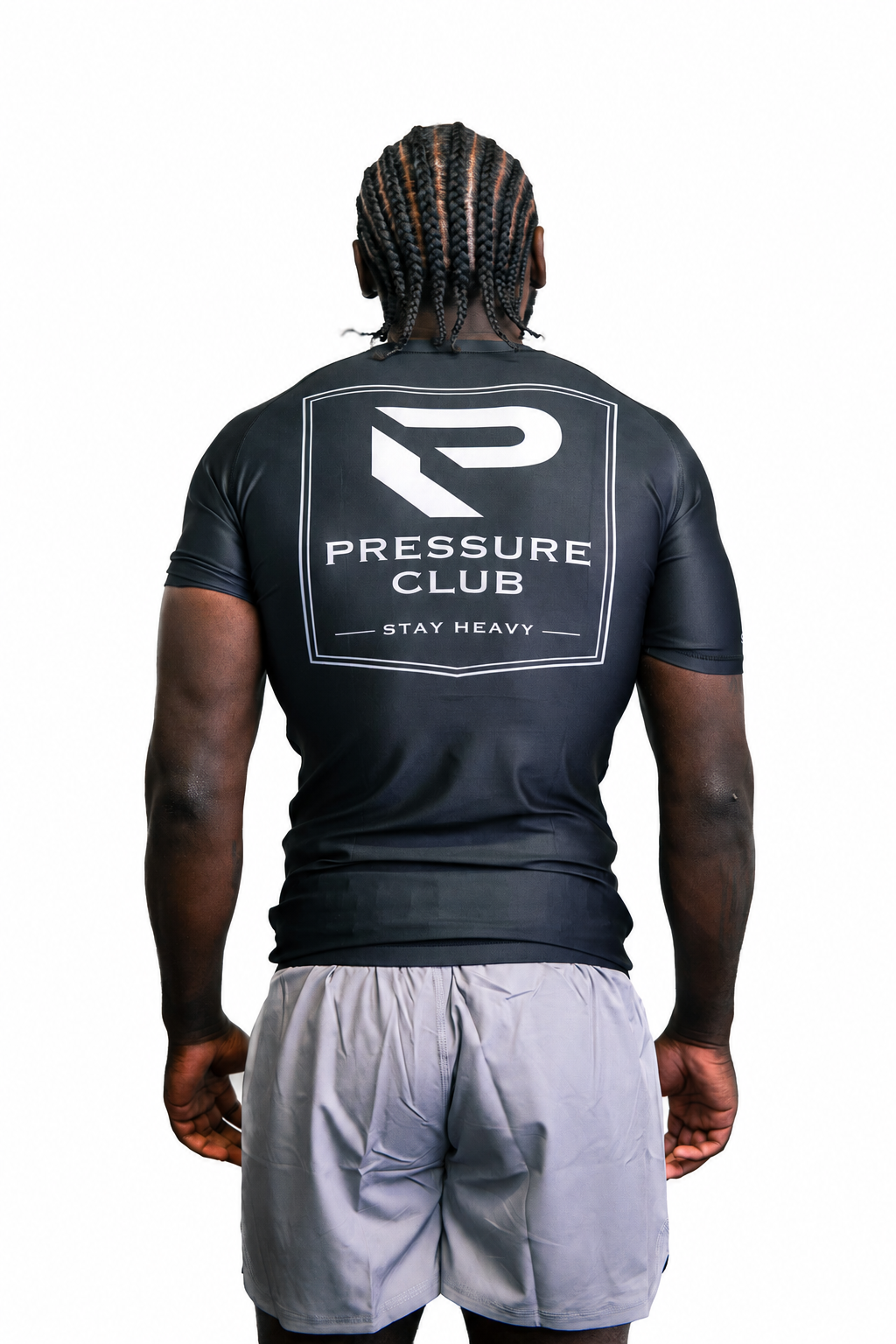 PRESSURE CLUB Rash Guard - Black / Silver