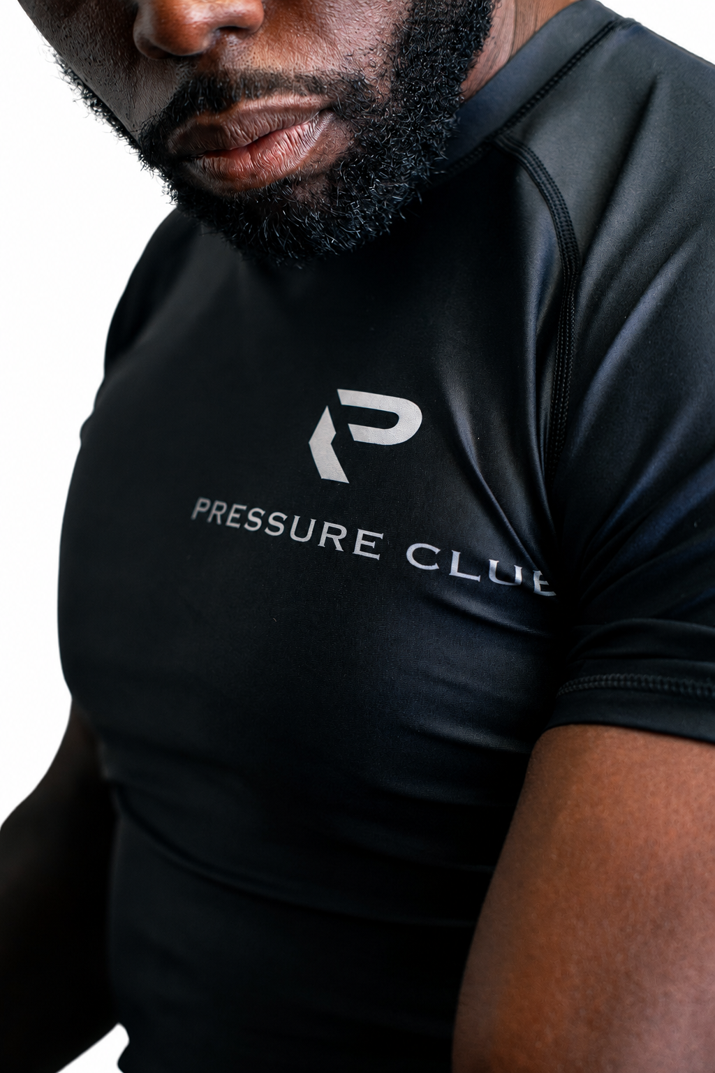 PRESSURE CLUB Rash Guard - Black / Silver