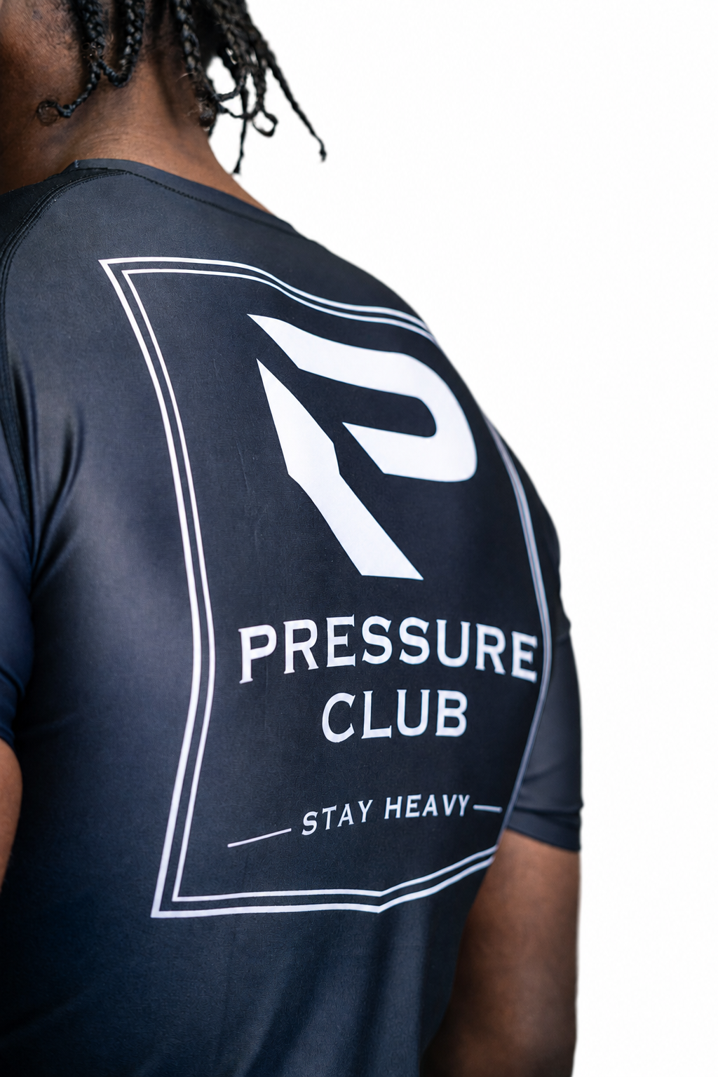PRESSURE CLUB Rash Guard - Black / Silver