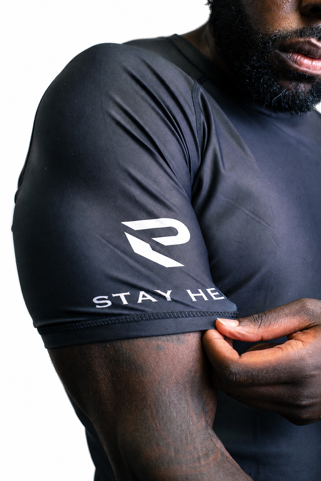 PRESSURE CLUB Rash Guard - Black / Silver