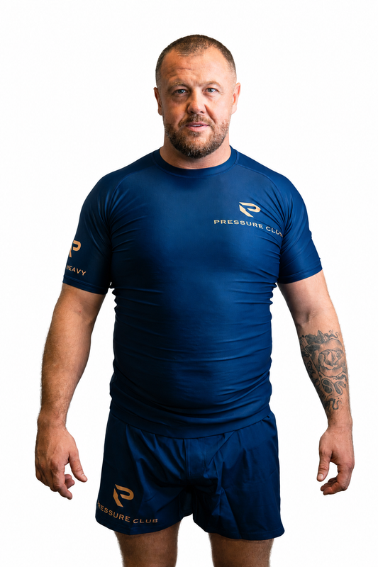 PRESSURE CLUB Rash Guard - Navy / Gold