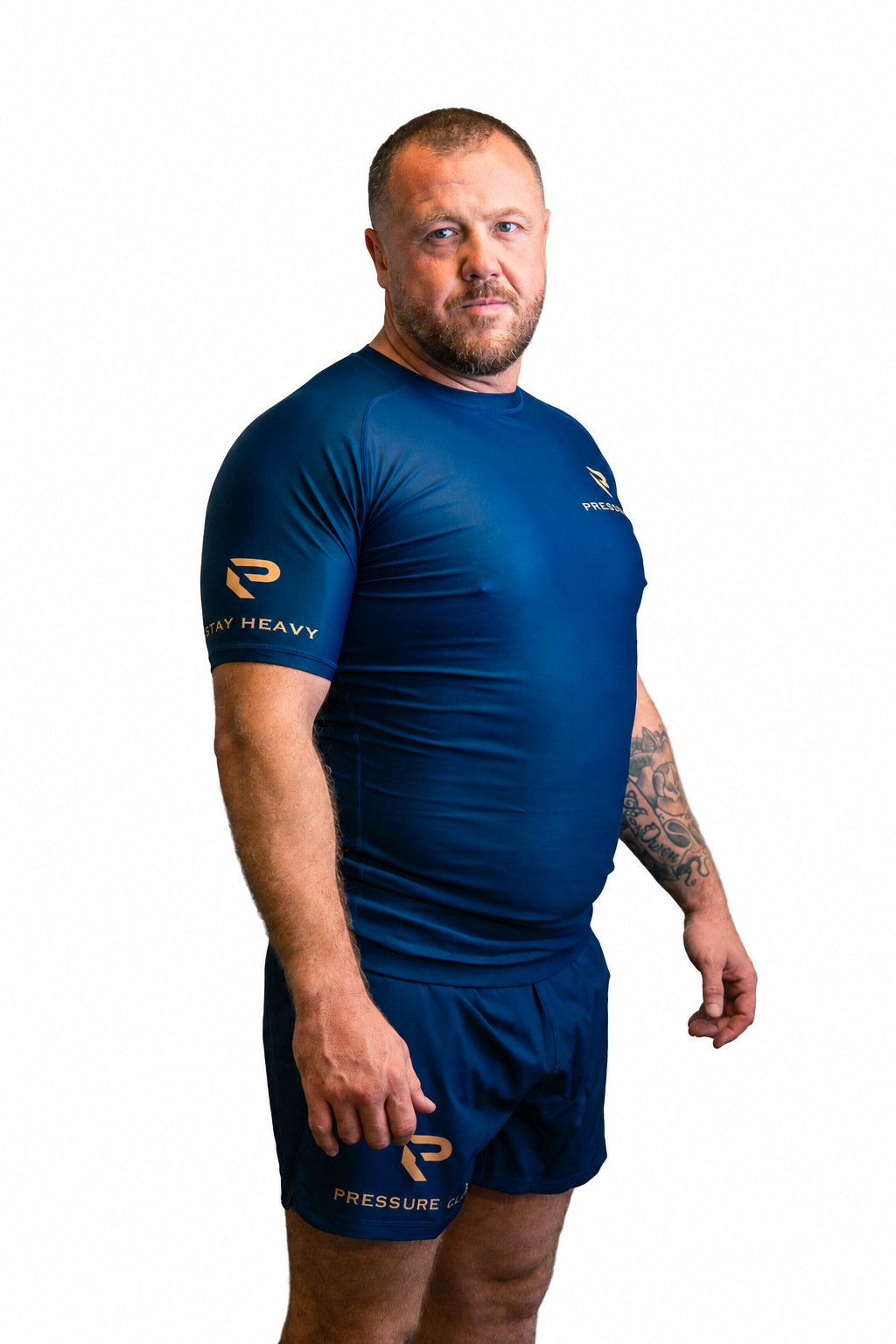 PRESSURE CLUB Rash Guard - Navy / Gold