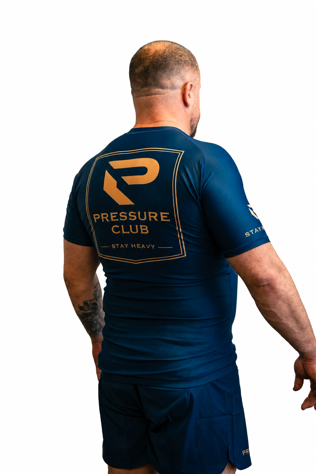 PRESSURE CLUB Rash Guard - Navy / Gold